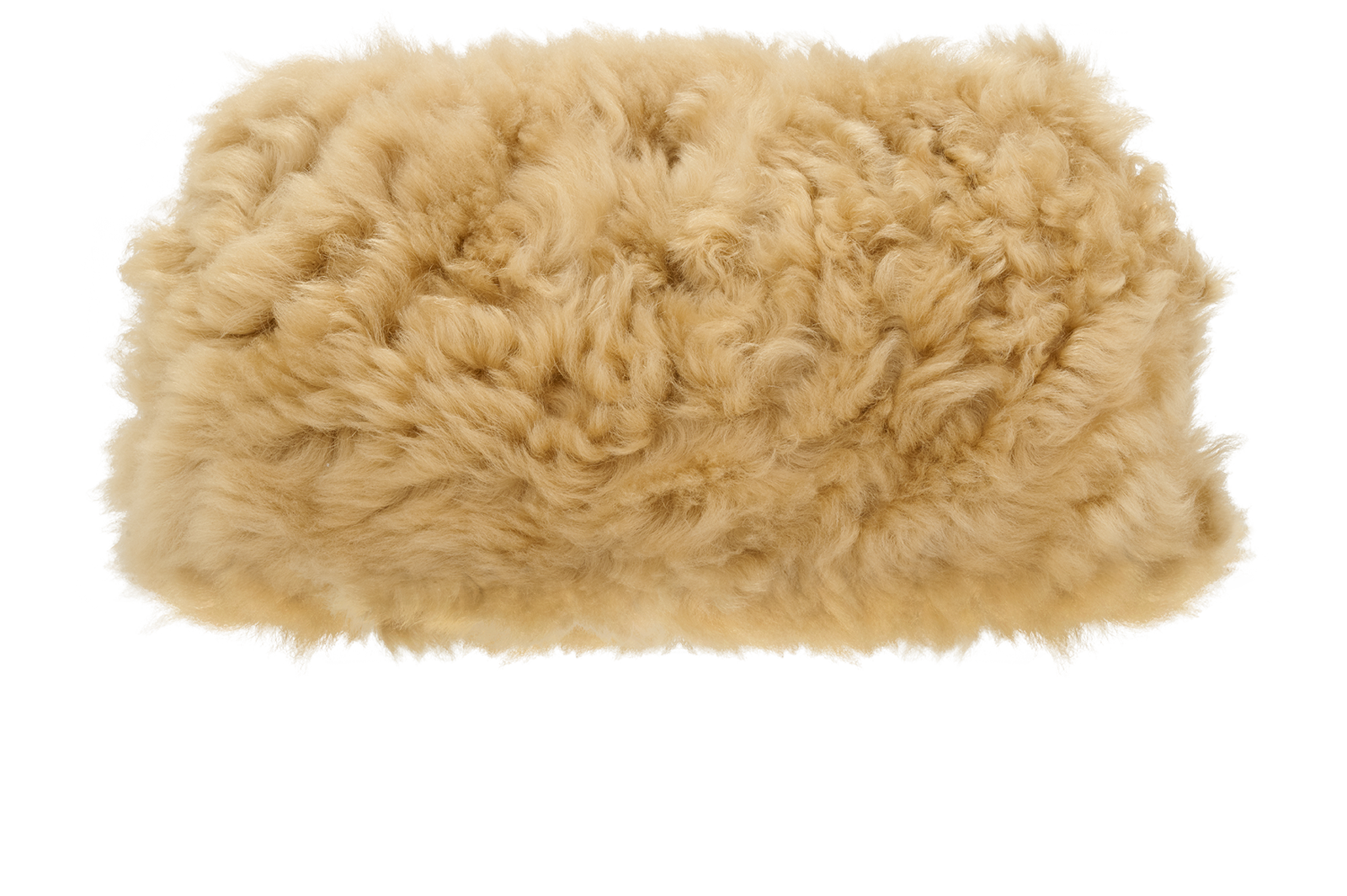 The Chain Pouch, &pound;850, Handbags, Gold, Shearling, Back view